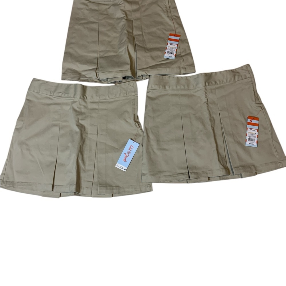 New cat and jack school uniforms Beige Pleated Skirt